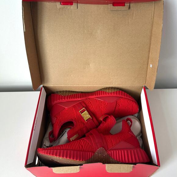 Puma Defy Varsity Mid Red Slip On Sneakers US 7.5 - Picture 13 of 13